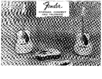 Fender Kingman-1965 - Owners Manual